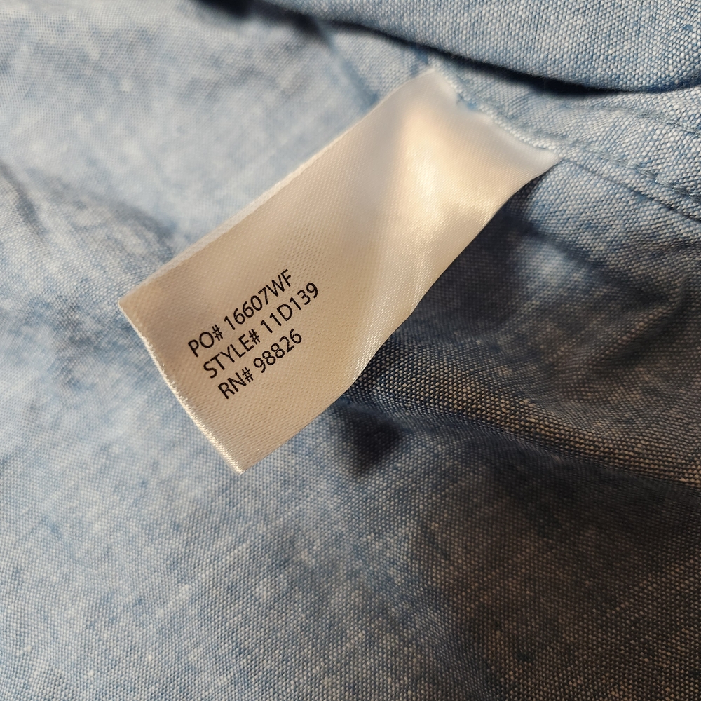 U.S. Polo Assn. Light Blue Casual Shirt with Navy Accents - Picture 6 of 9